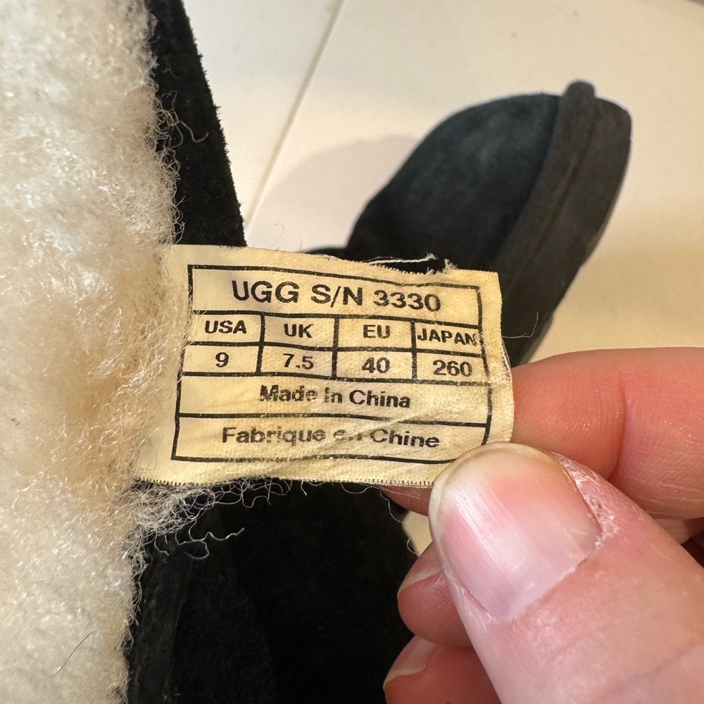 UGG Black Studded Women's Sheepskin Boots - Picture 6 of 12
